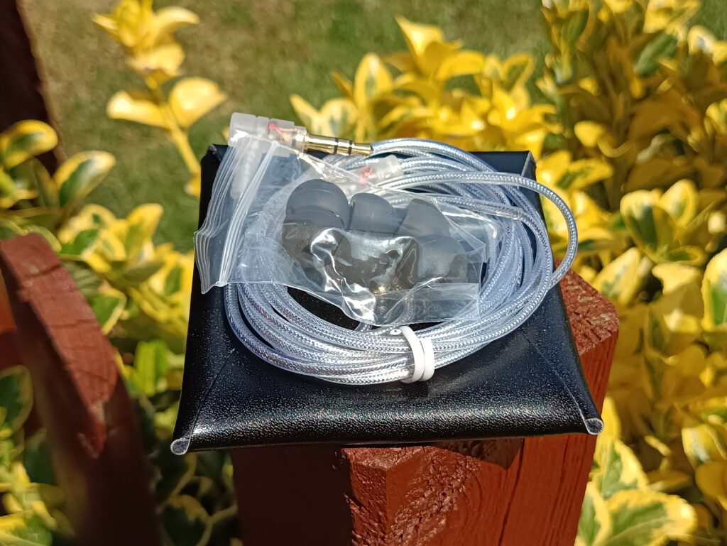 Inside the leather bag