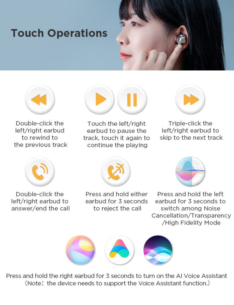 Hifiman Svanar Wireless gestures