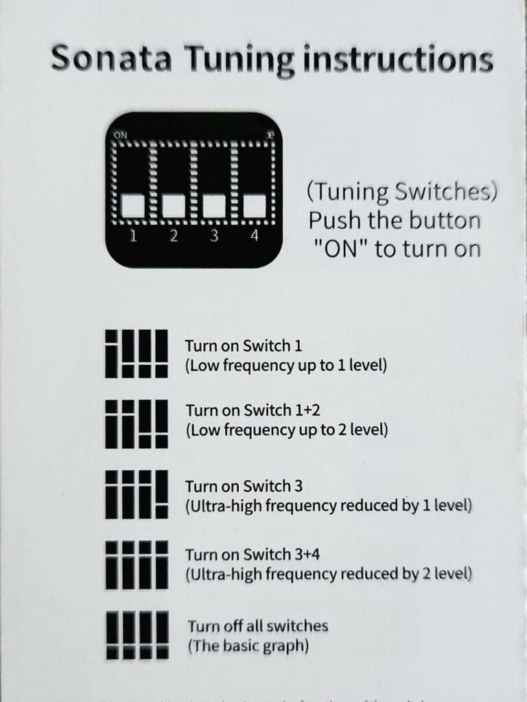 Tuning Switches for the Sonata