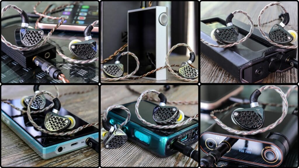 Collage of sources with the AM16