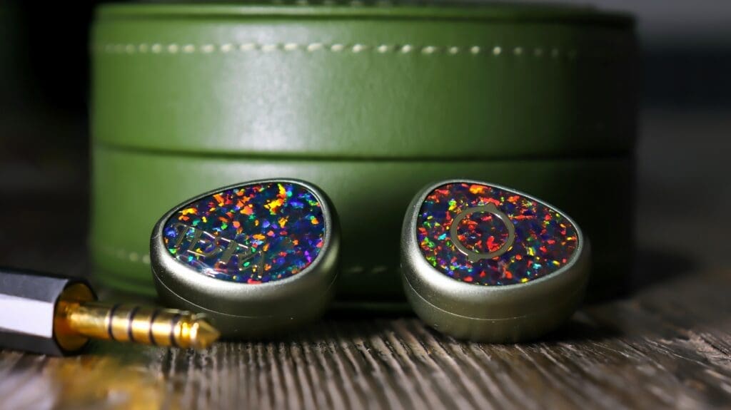 The Lime Ears Terra in front of its carrying case