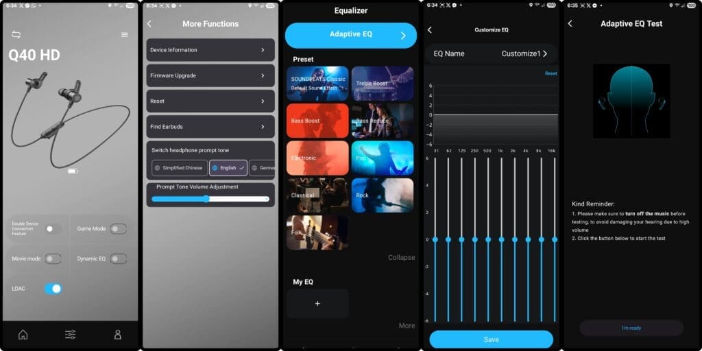 PeatsAudio app screenshots