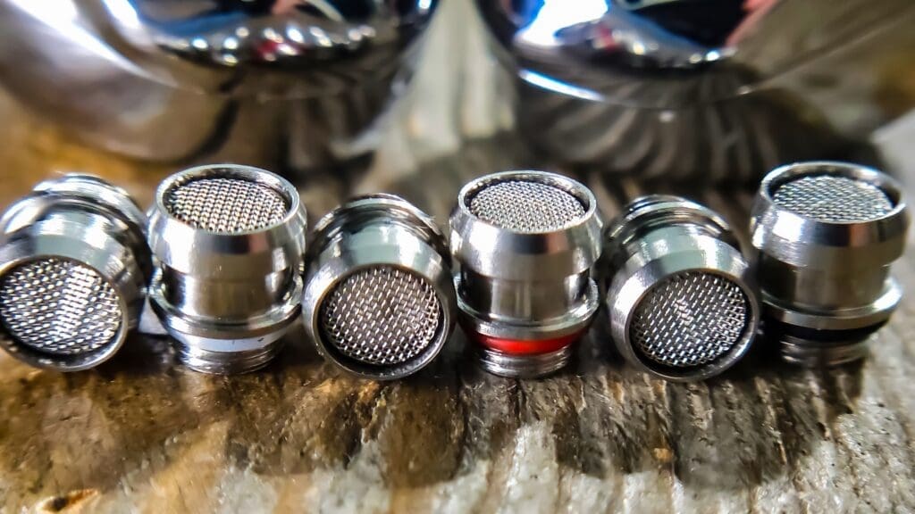 The Hidizs MK10 tuning nozzles