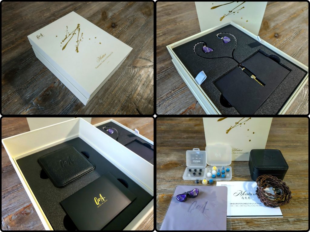 The QOA Martini packaging & accessories