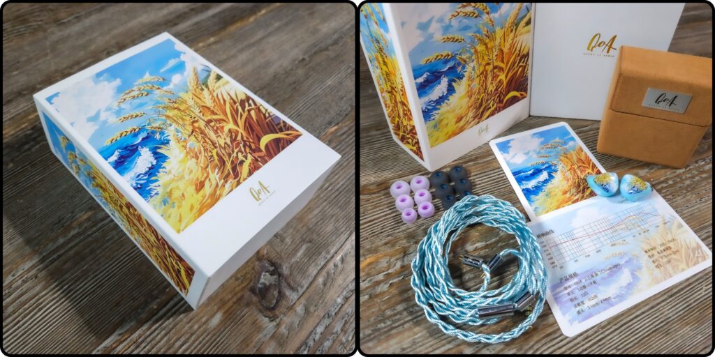 QOA Cloudscape packaging & accesories