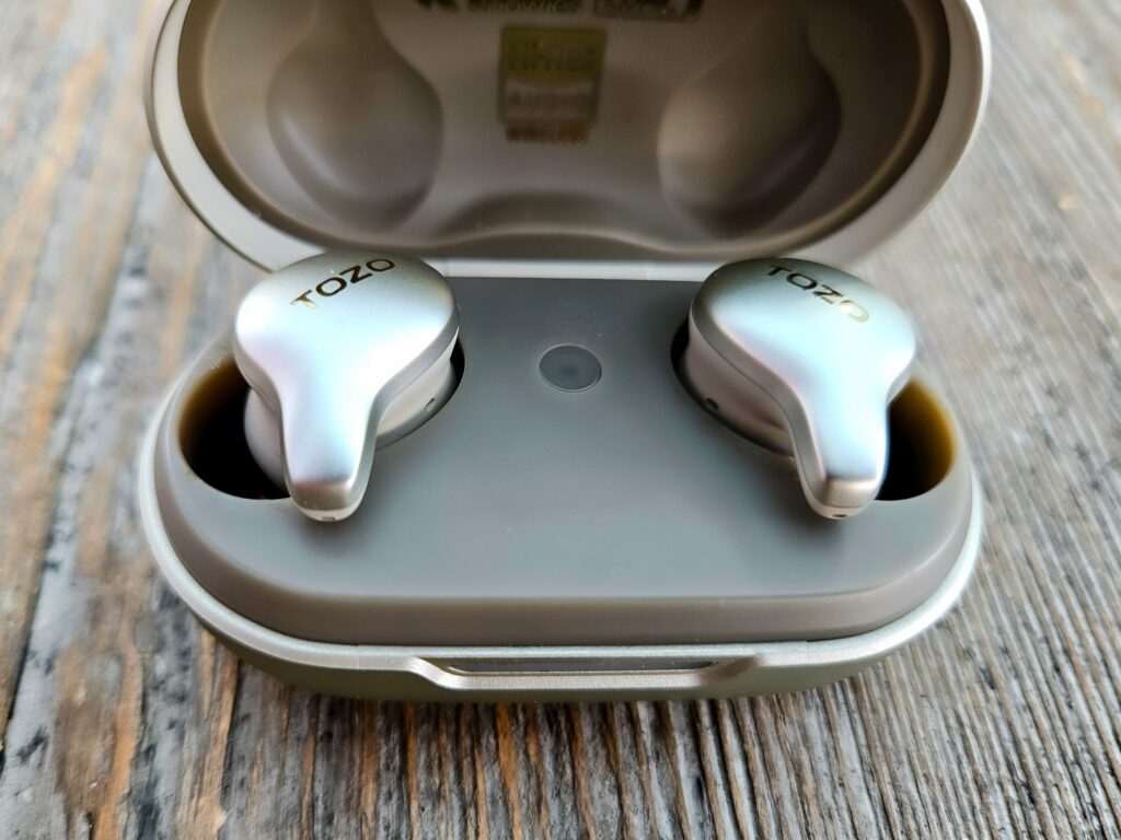 Tozo Golden X1 & its charging case