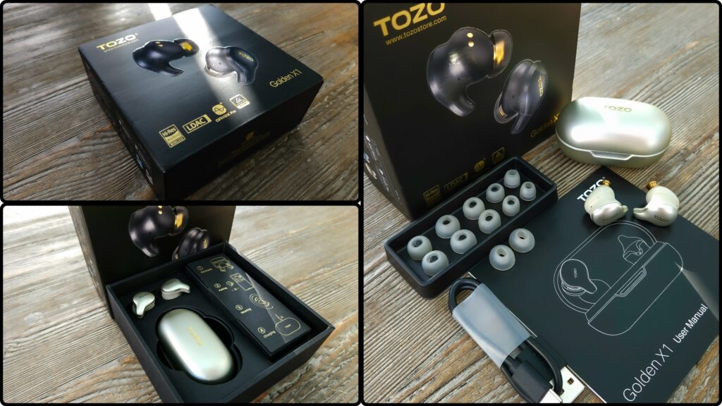 Tozo Golden X1 and packaging