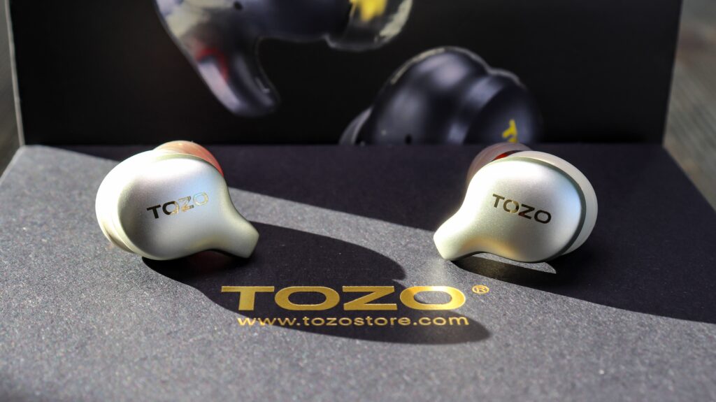 Tozo Golden X1 sitting on its box