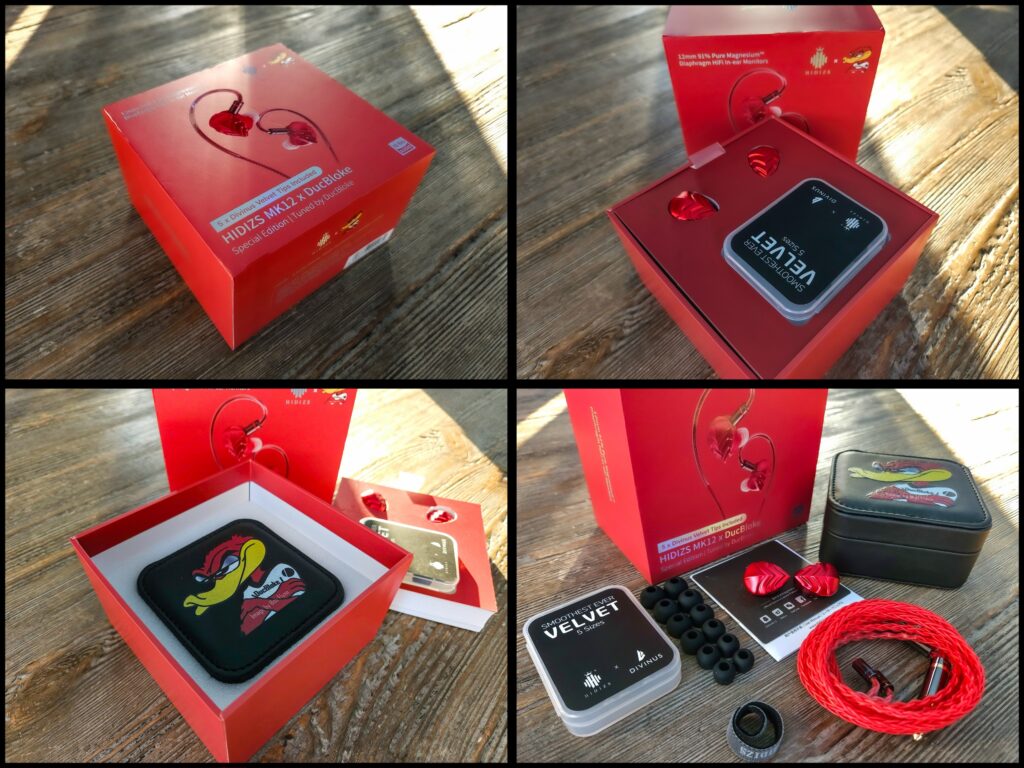 The Hidizs MK12 X DucBloke packaging