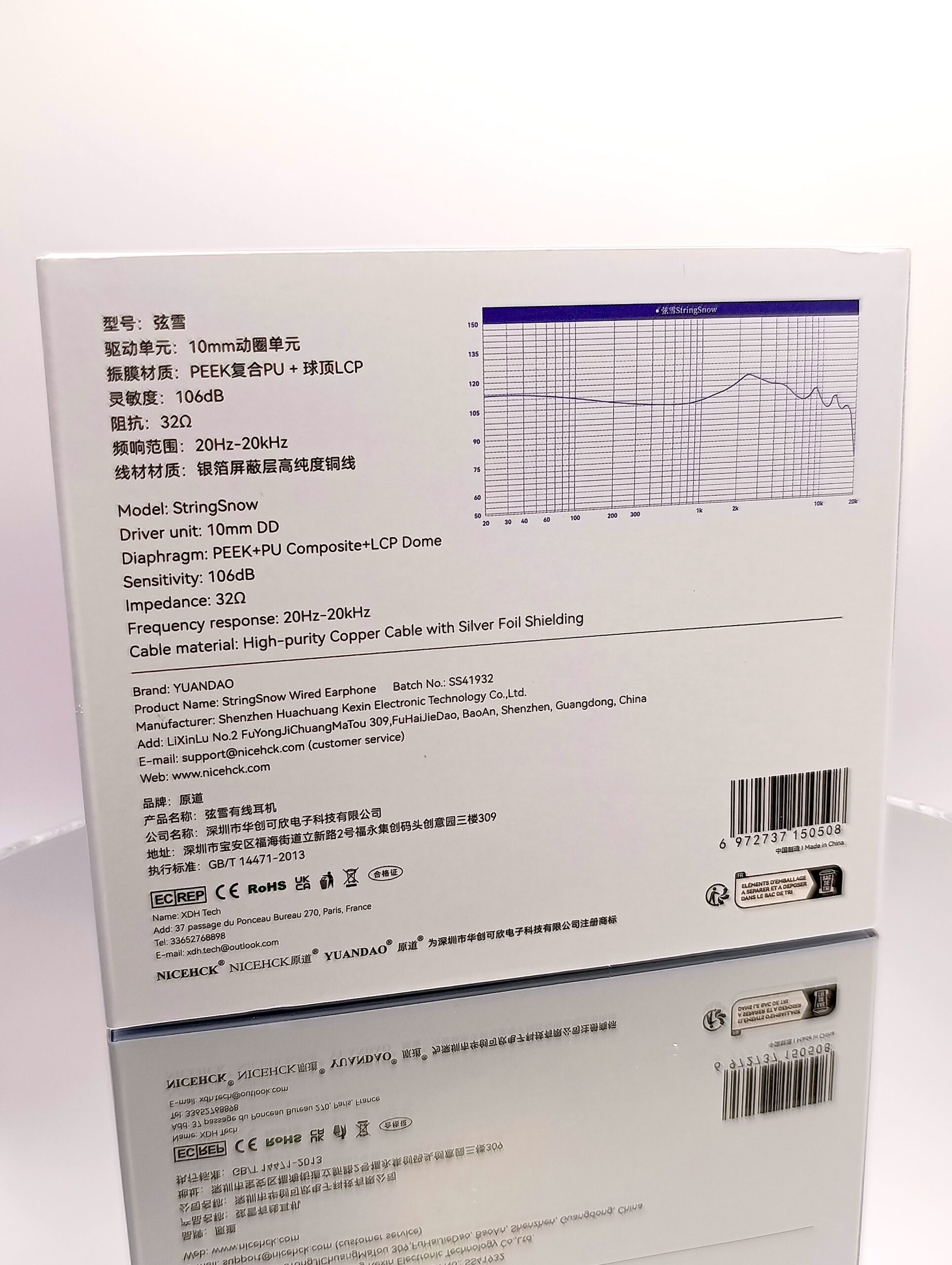 Nicehck StringSnow specs