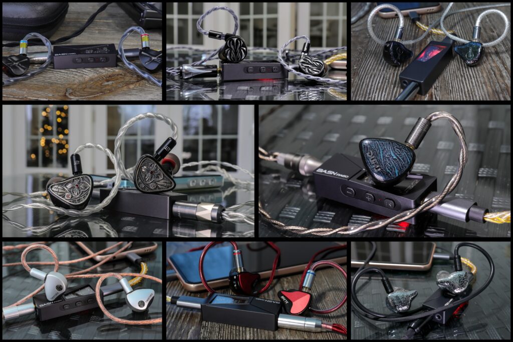Collage of the BASN PA60 & many different iems