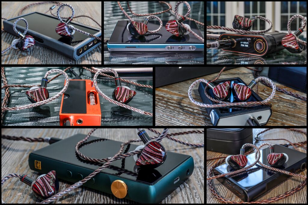 Aful Performer 8S collage with many different source devices